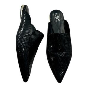 Alfani Serrice Black Pointed Toe Slip On Mules